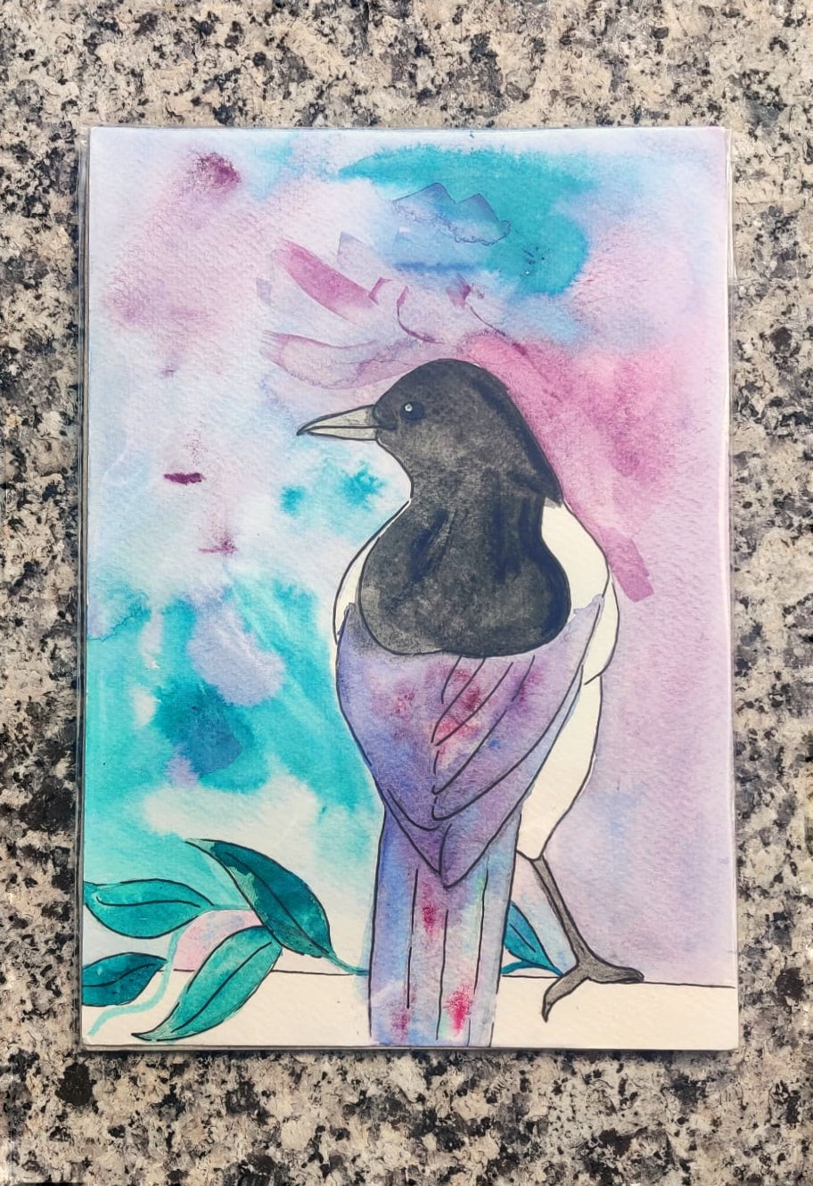 Magpie #1 original painting