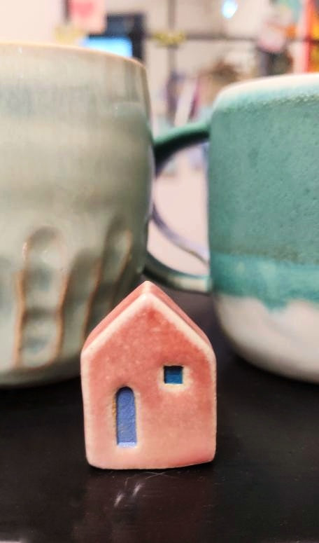 Small Pink Ceramic House