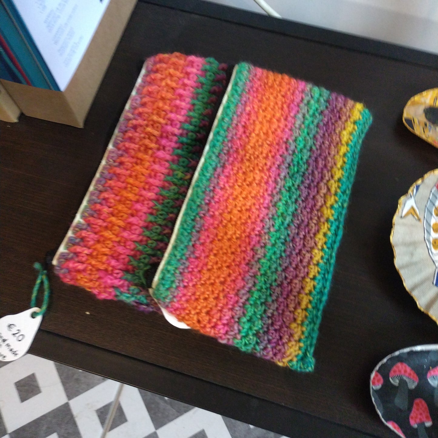 Fat Joy crochet zipper pouches