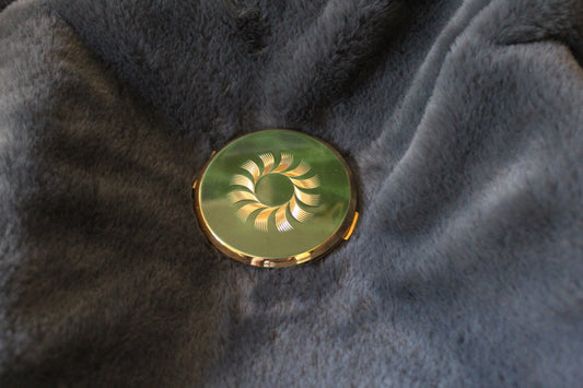 Emerald vintage compact