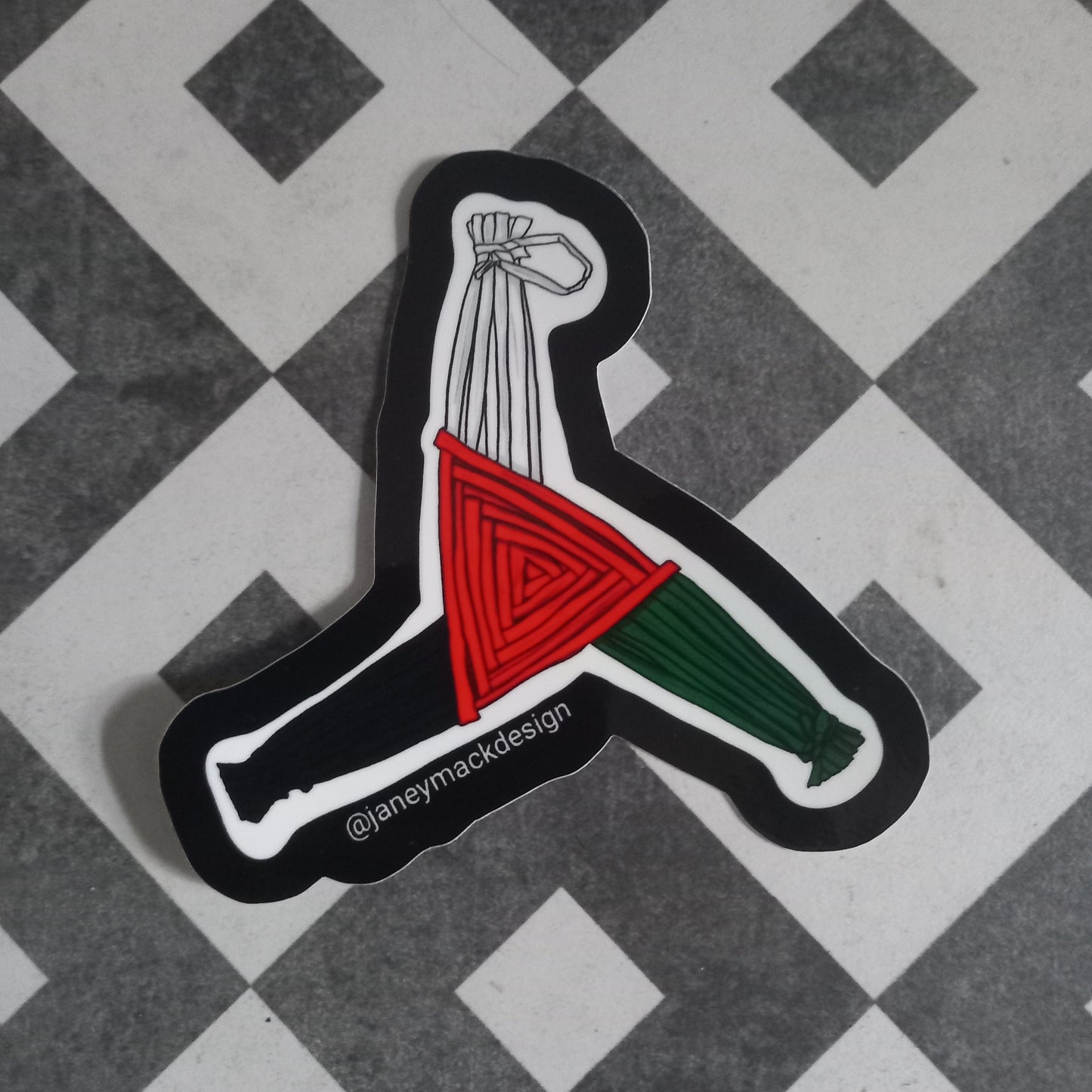 Palestinian Bridget Cross Sticker