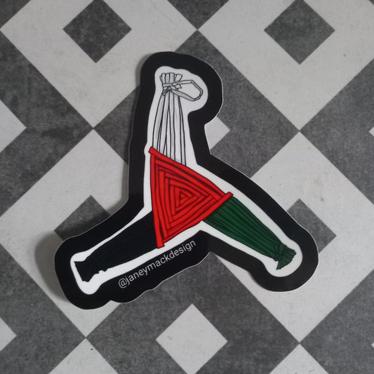 Palestinian Bridget Cross Sticker