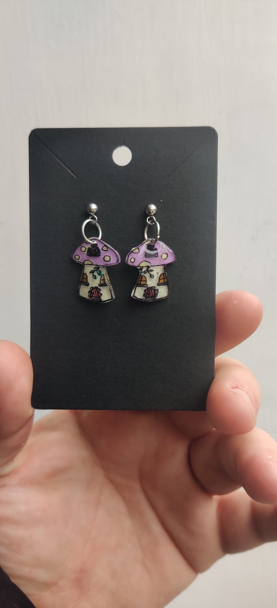 Fairy house earrings