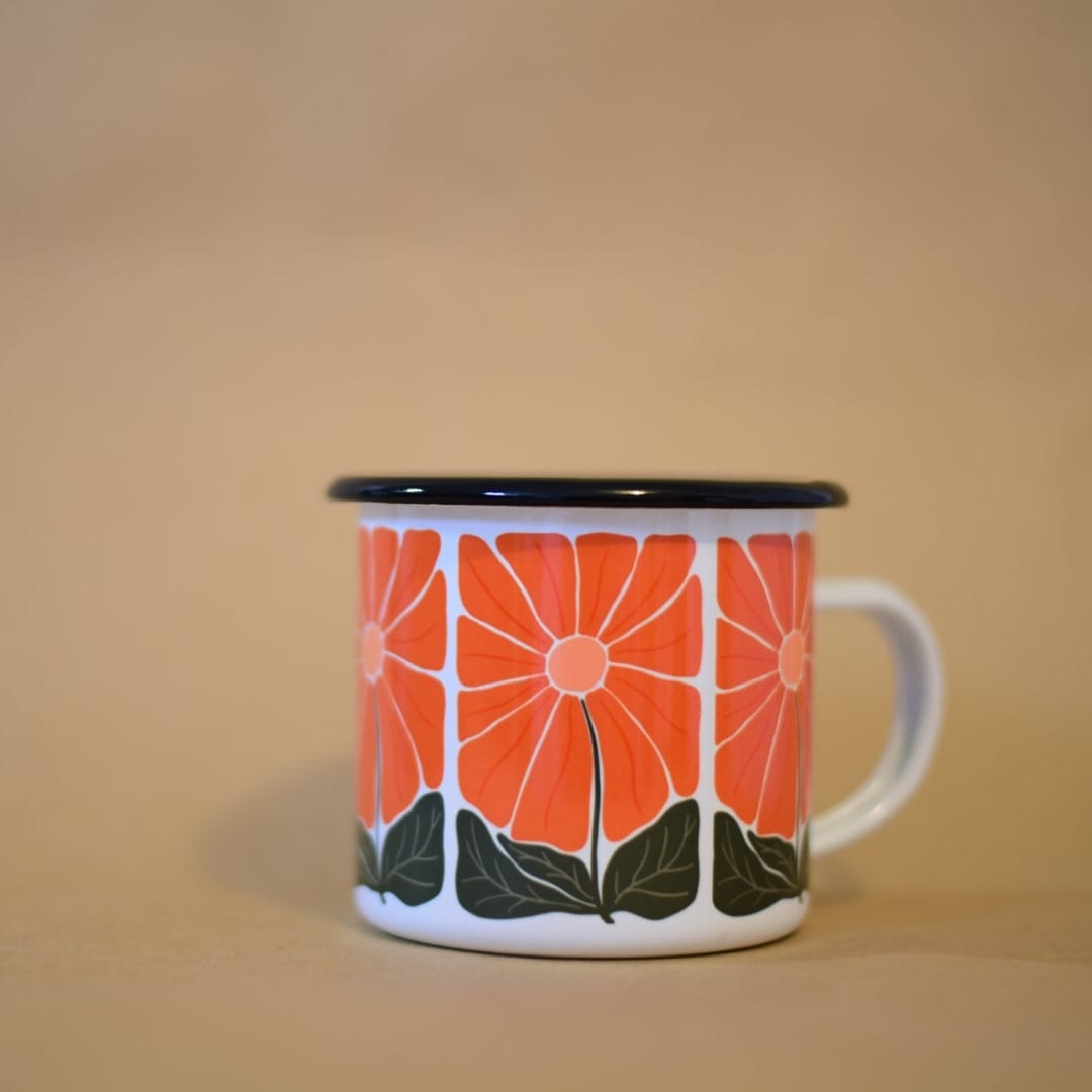 Fleur & Mimi Enamel Mugs