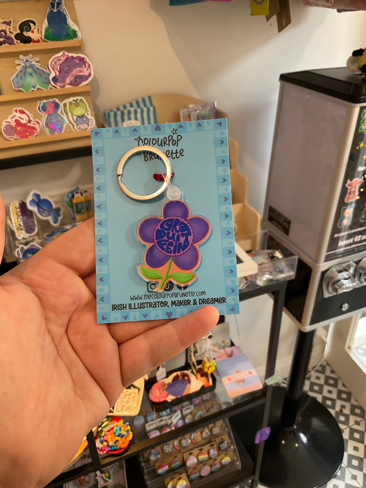 The ColourPop Brunette Keychains