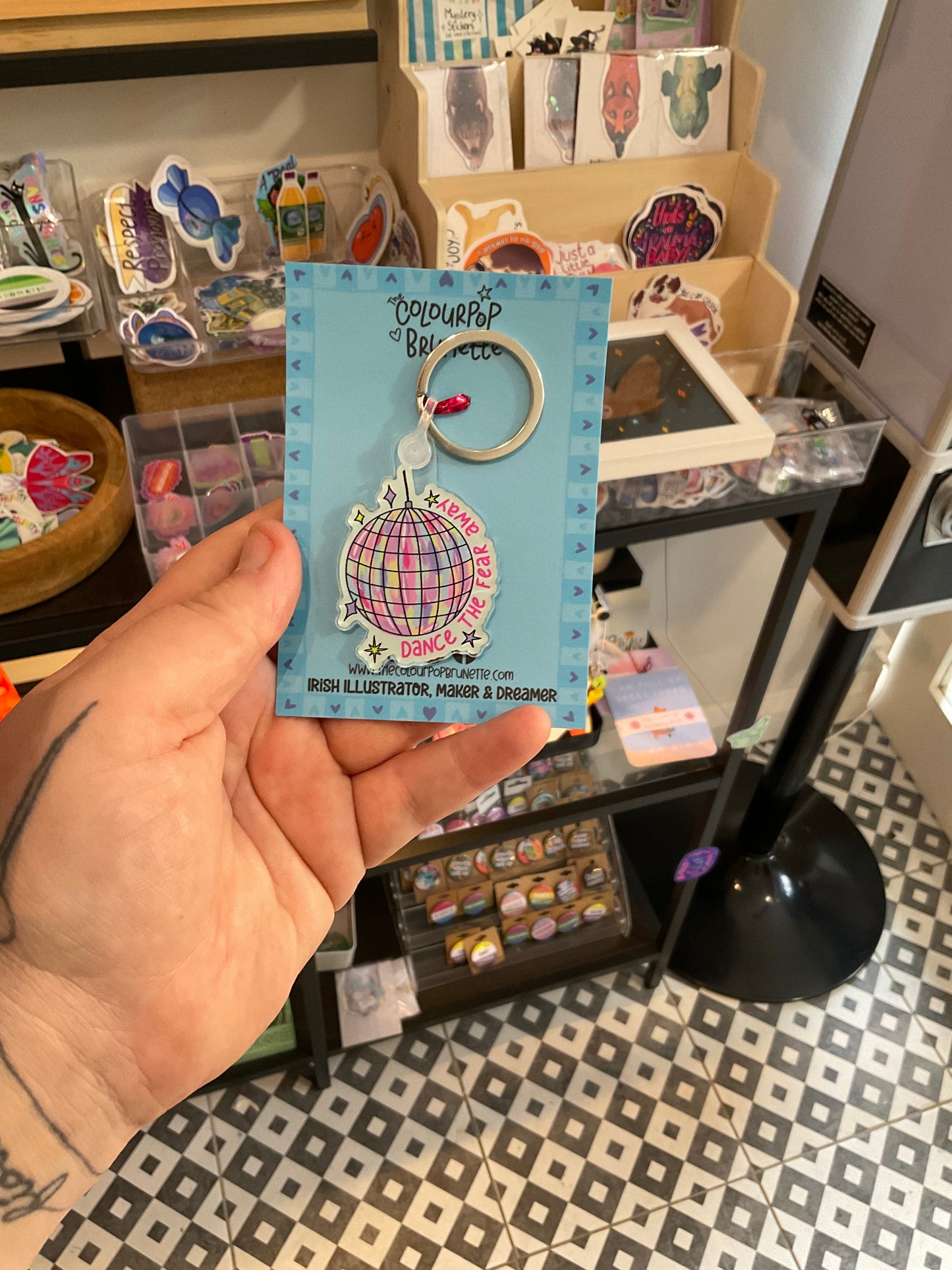 The ColourPop Brunette Keychains
