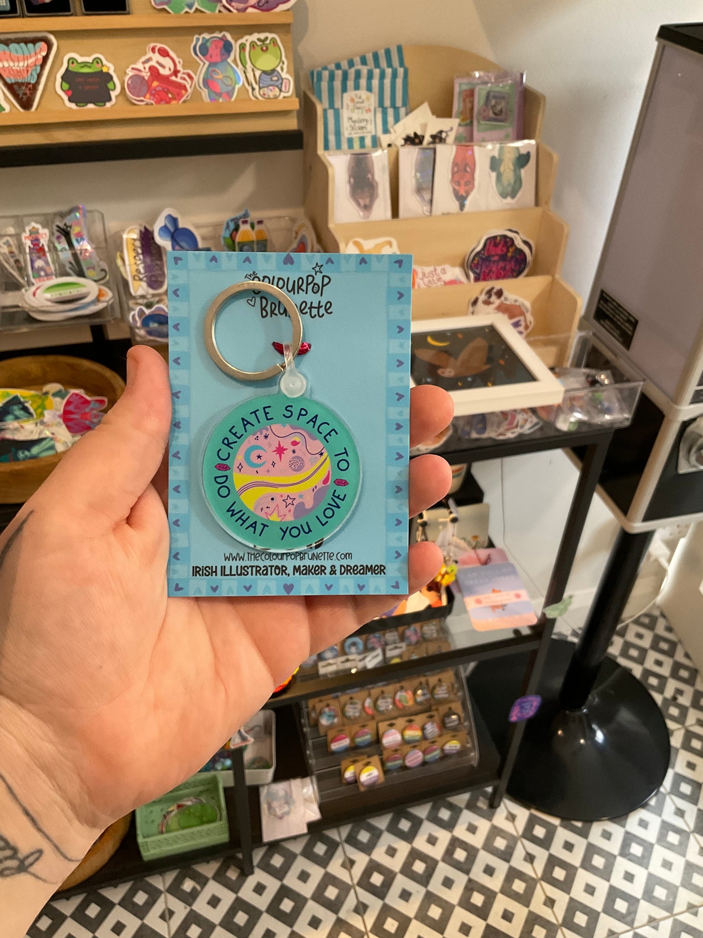 The ColourPop Brunette Keychains