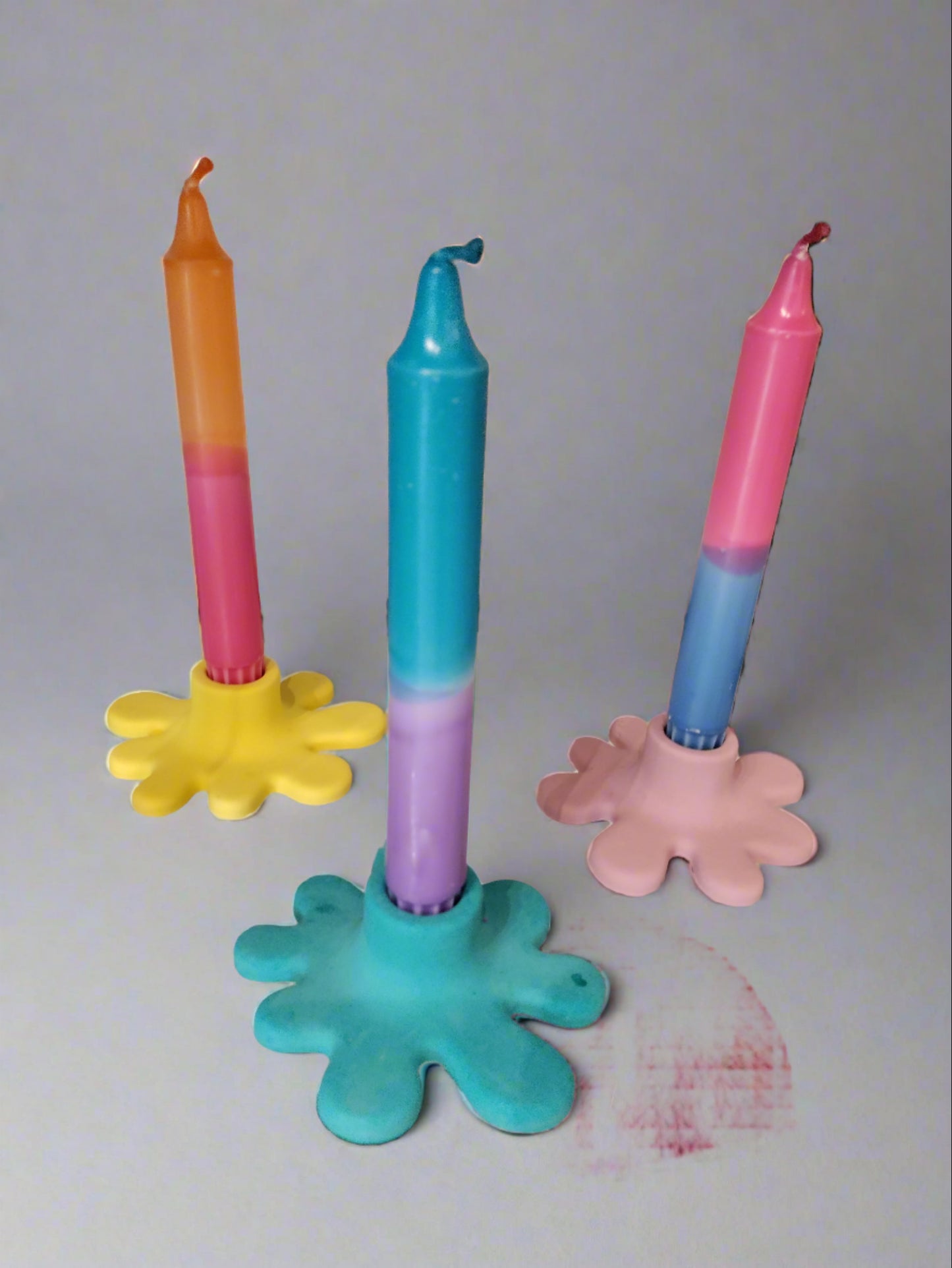 Water splash candle holders