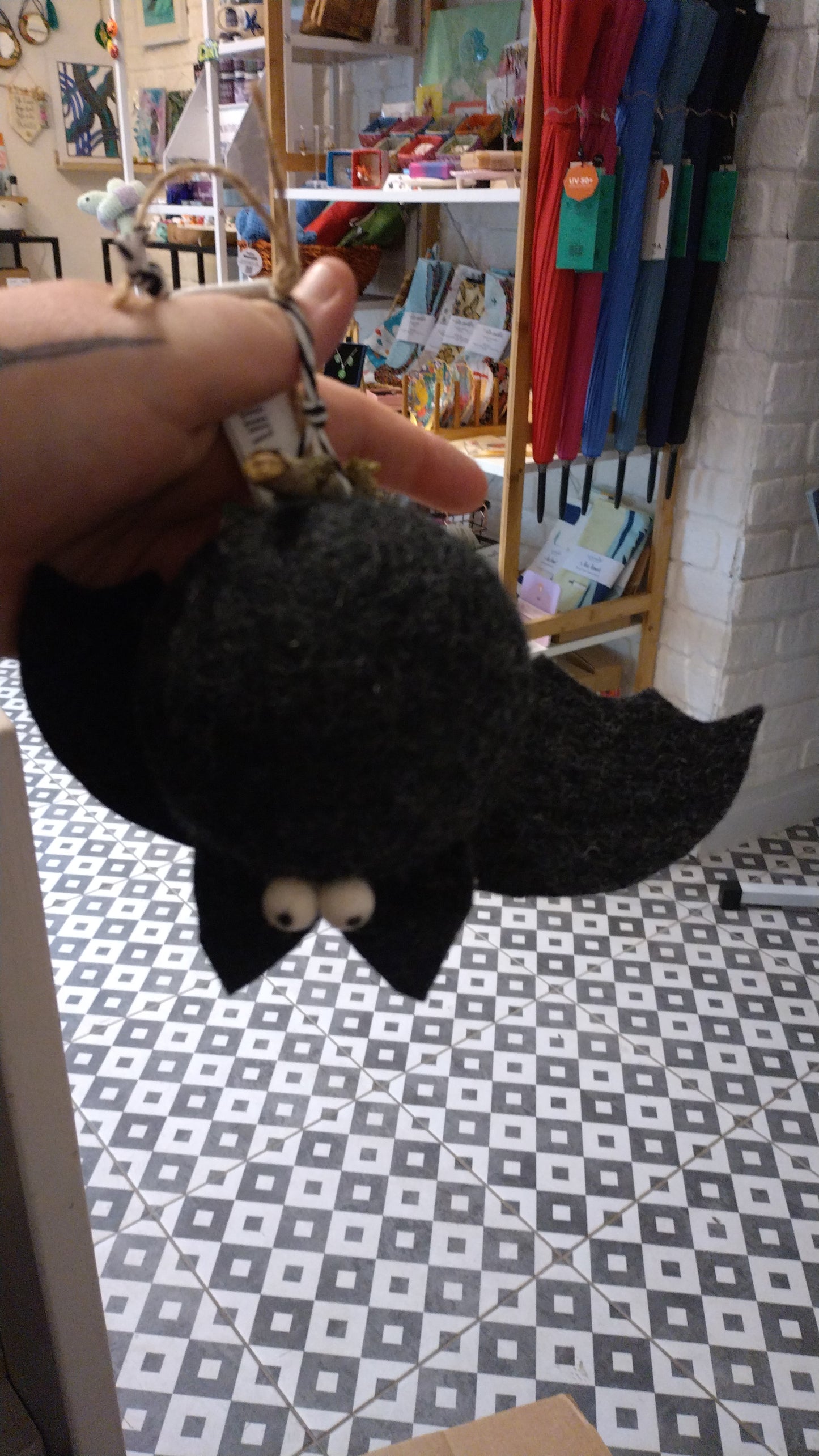 Handmade Needle Felt Bat Decorations