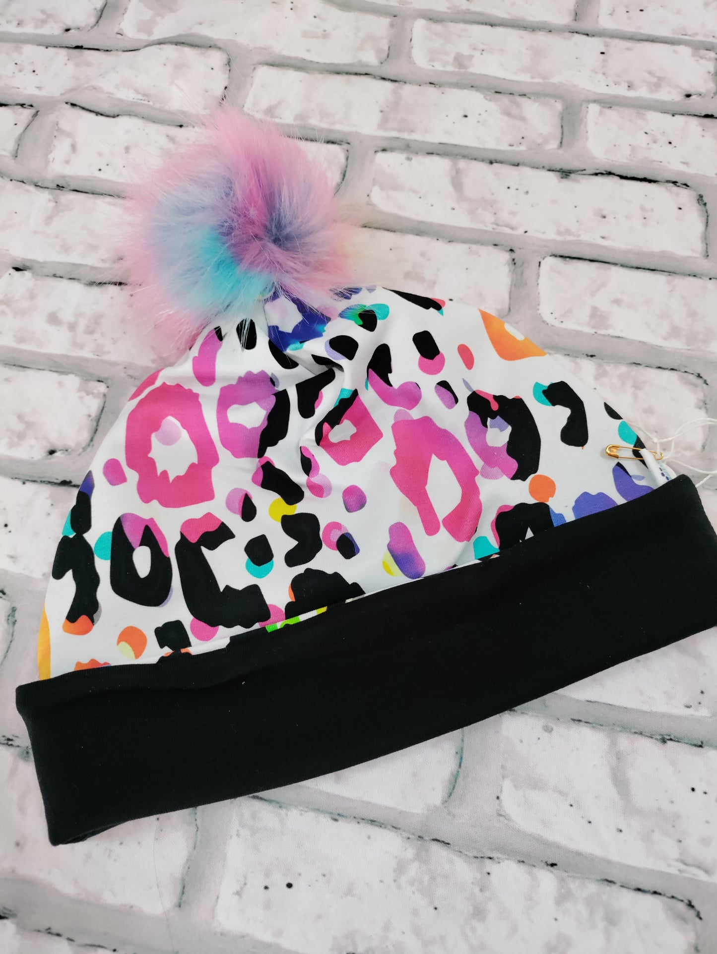 Kids pom pom hat