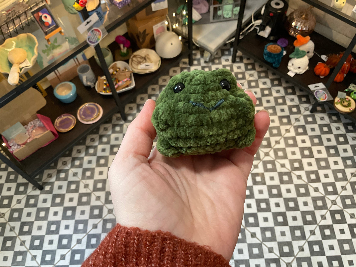 Cheeky frog