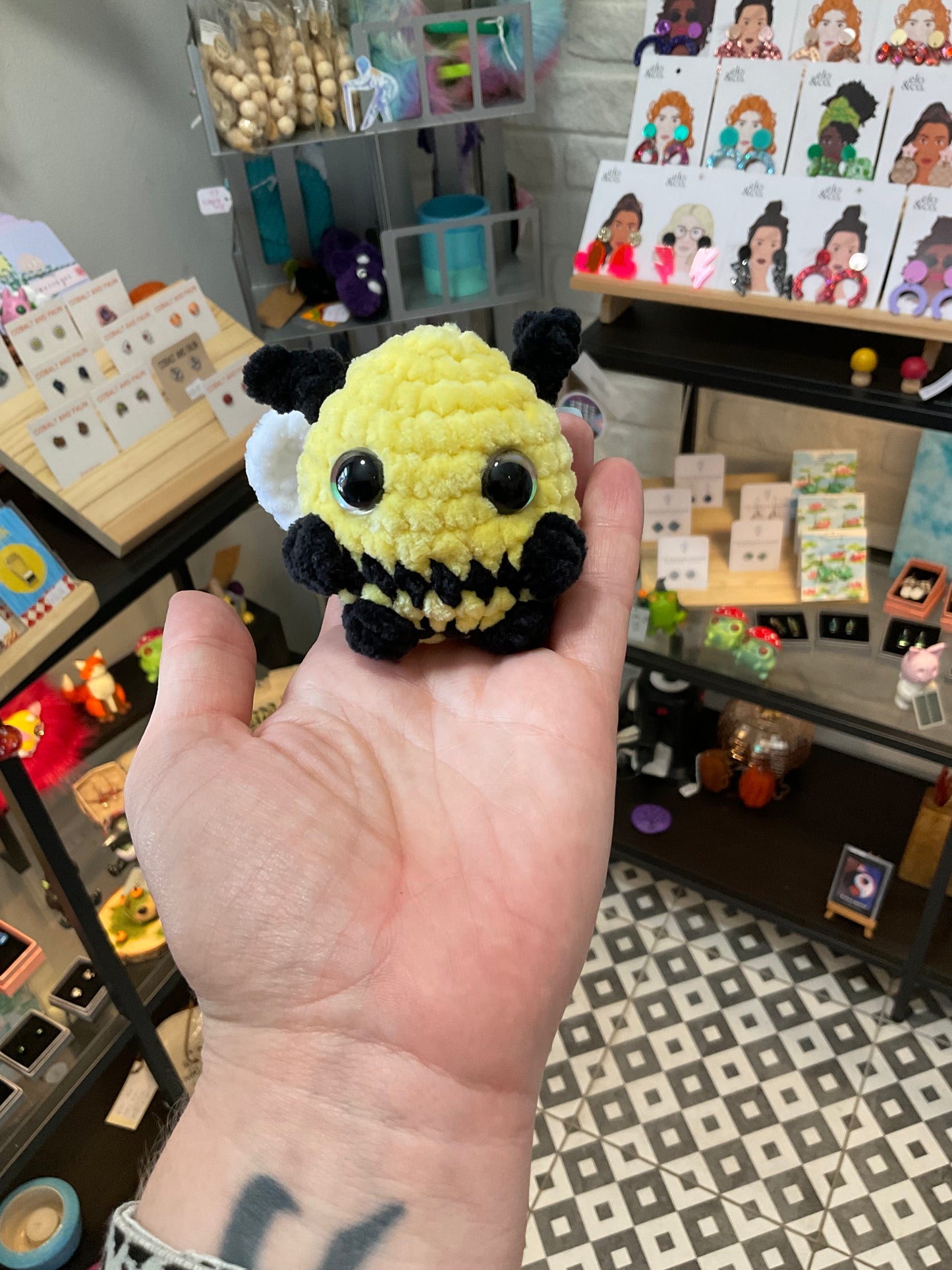 Crochet buzzy bee
