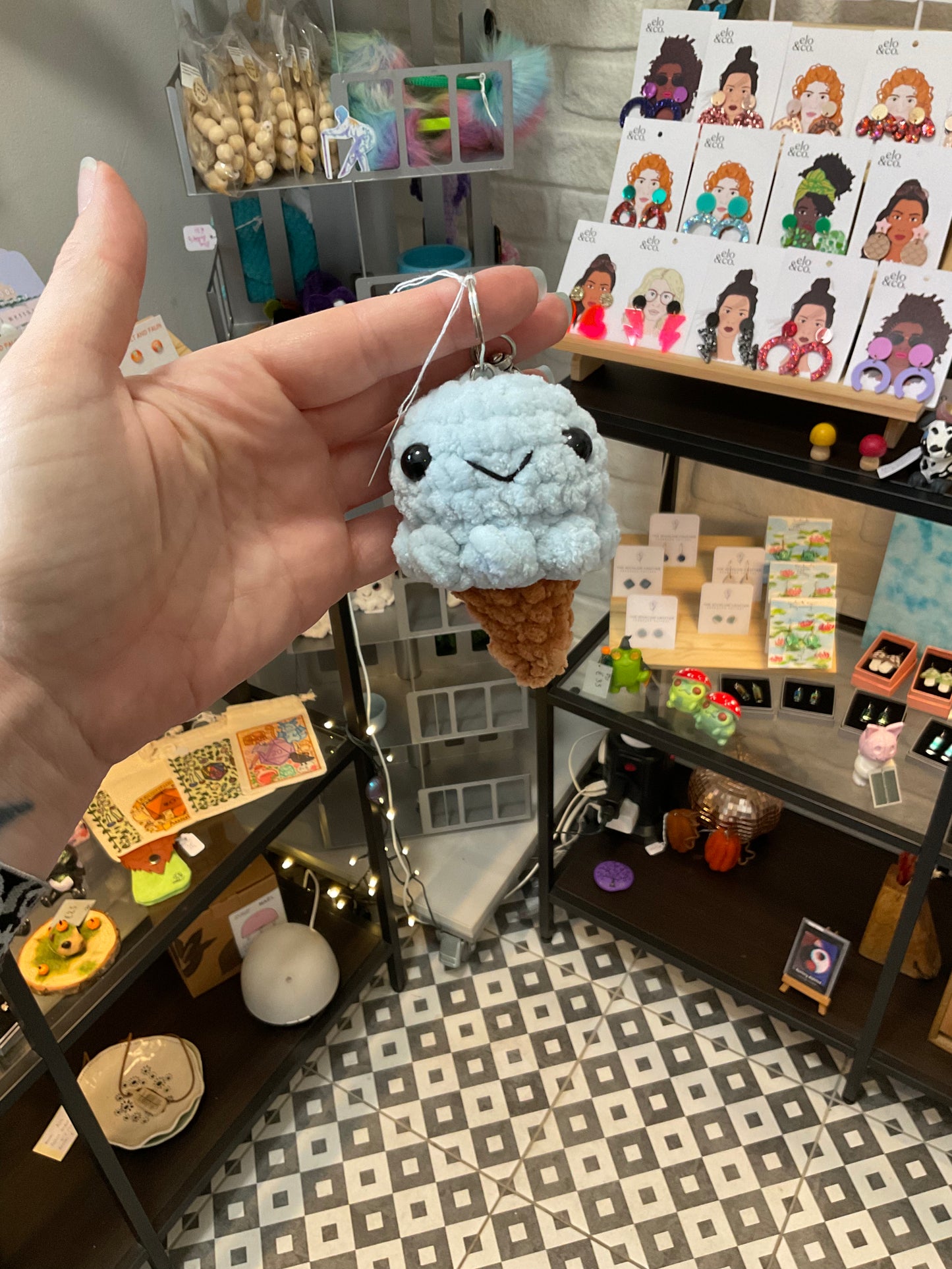Ice cream key ring