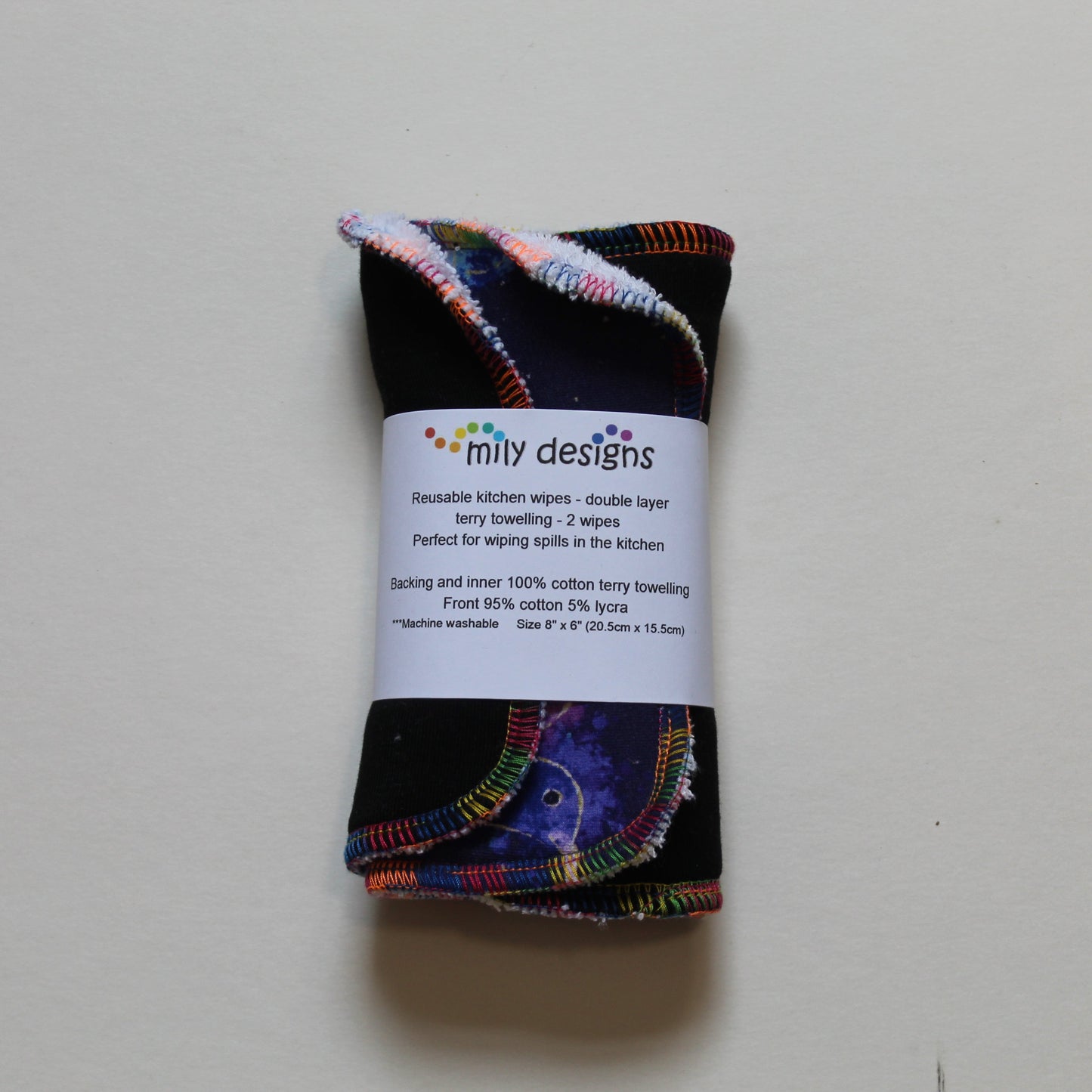 Reusable kitchen wipes