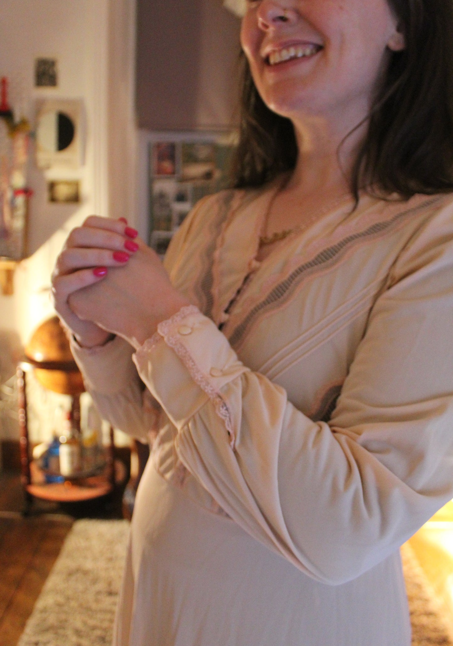 Dusty peach princess nightgown