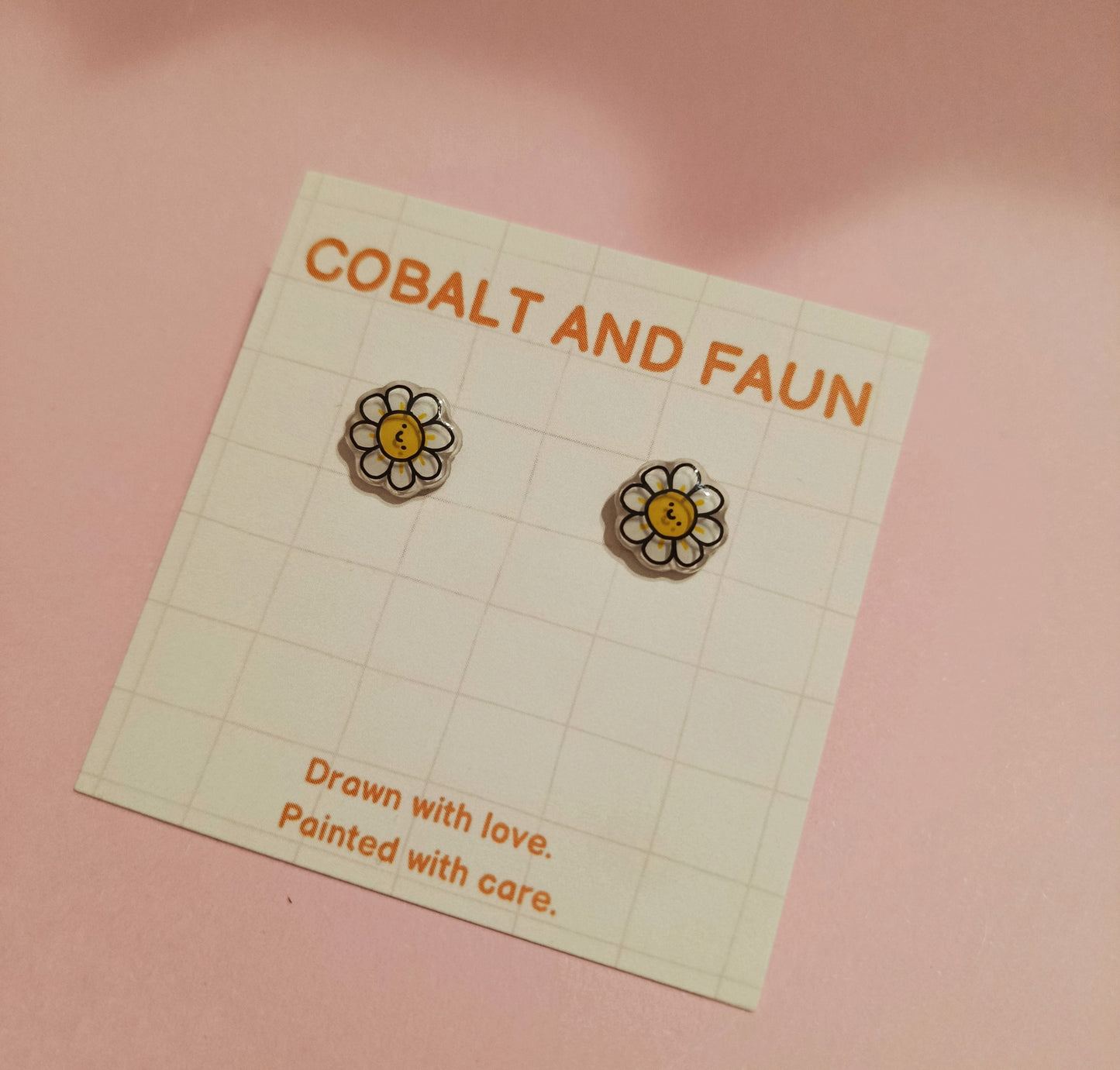 Cobalt and Faun Earrings