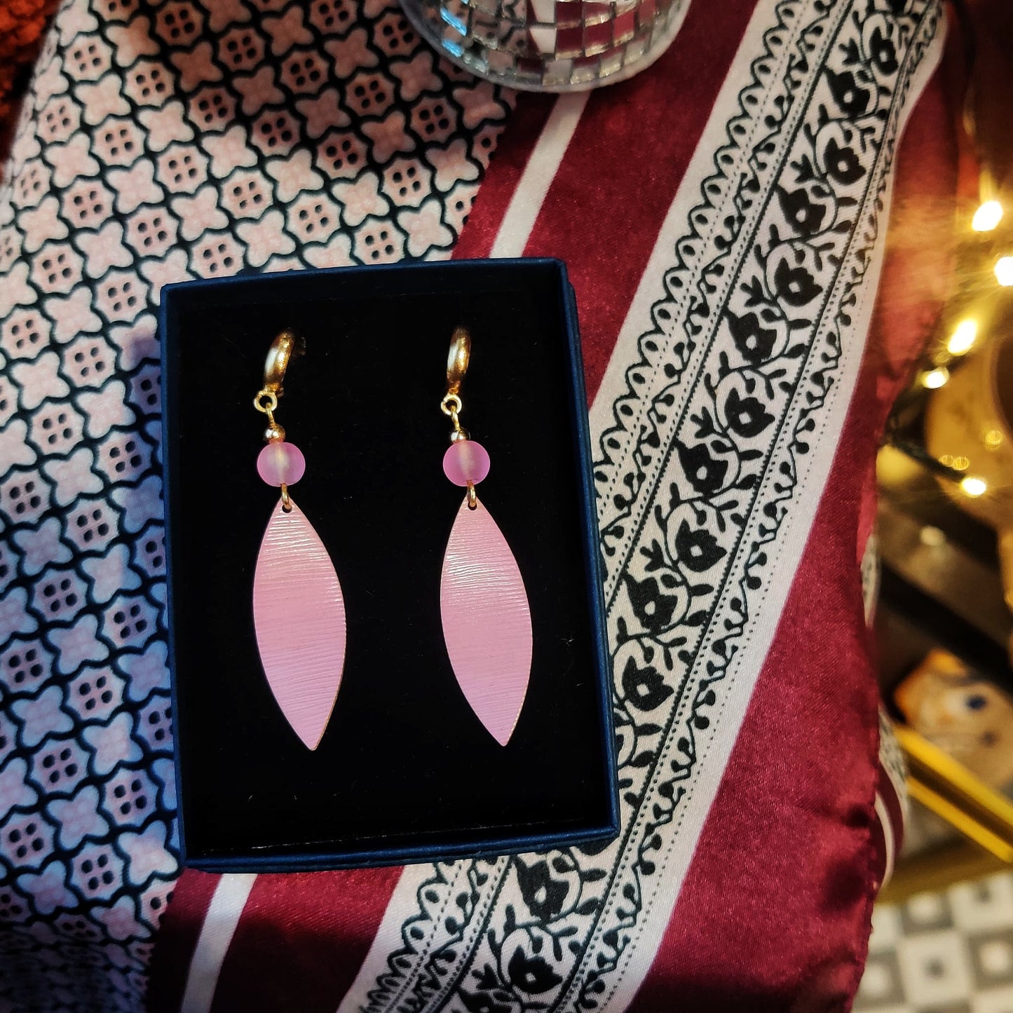 Danu Brass Earrings with Beads