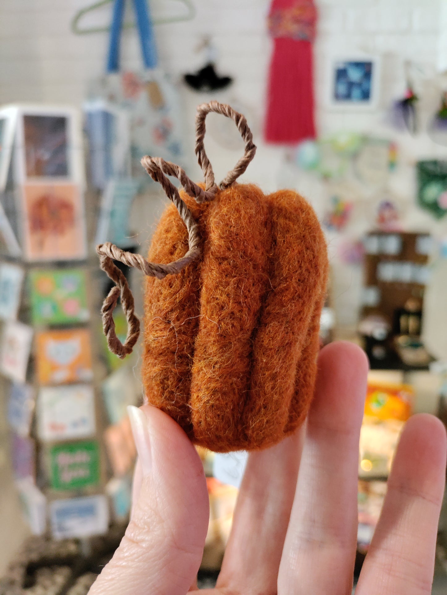 Felted pumpkins