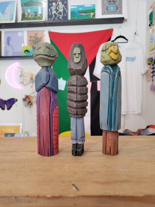 Hand carved figures