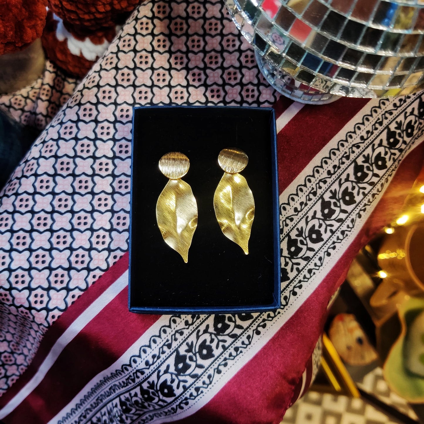 Danu Brass earrings.