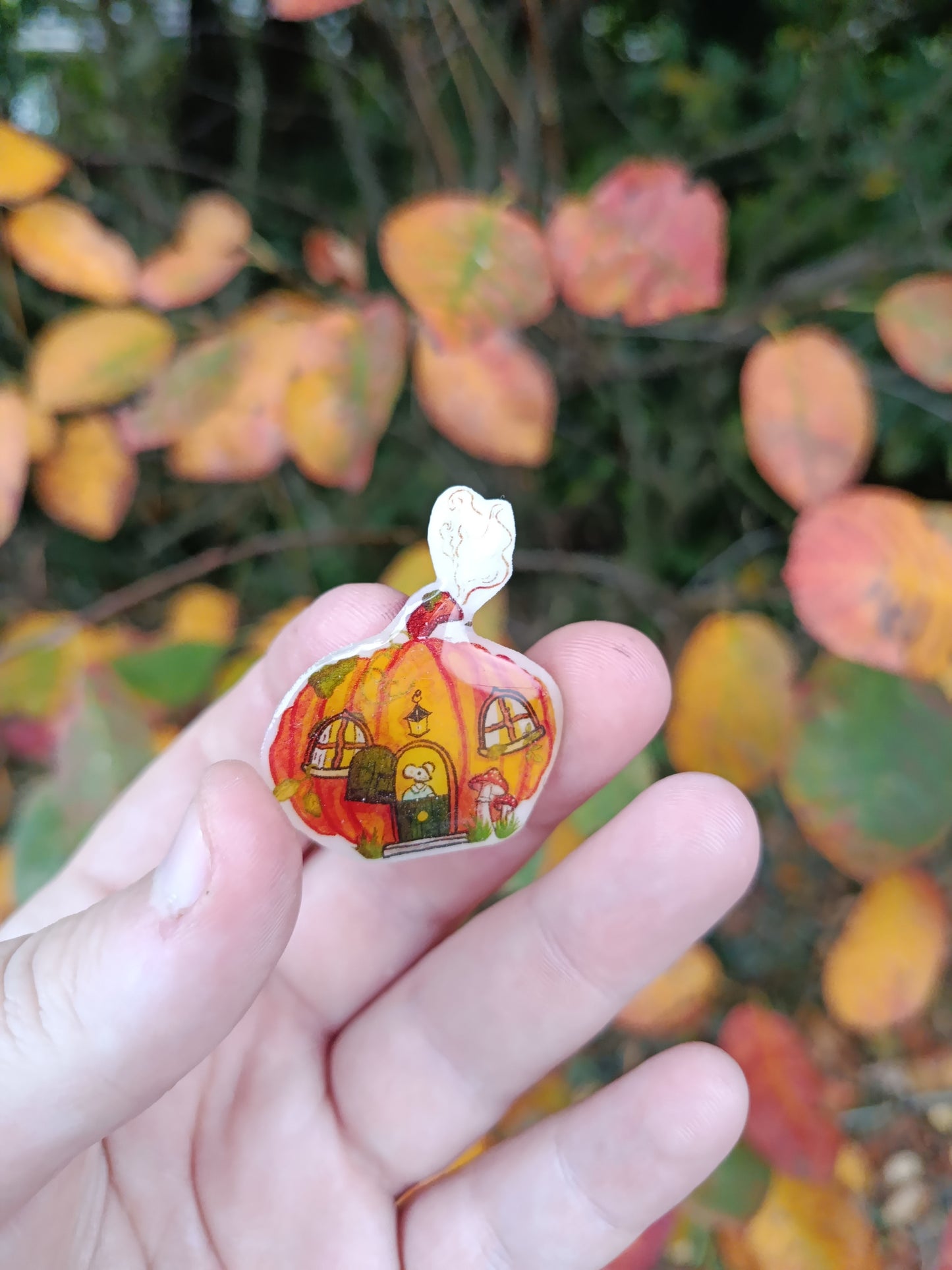 Cosy Pumpkin House Pin
