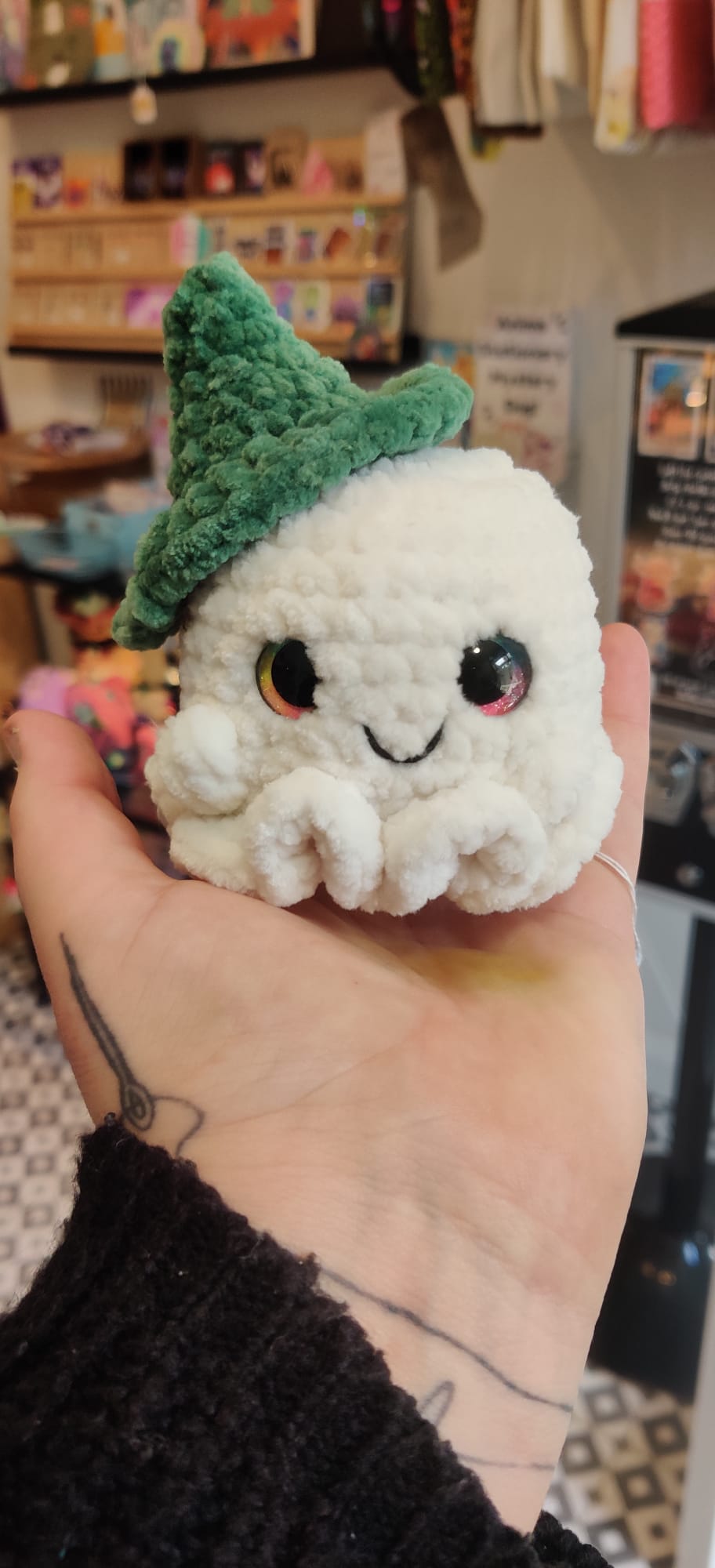 Ghost with witches hats