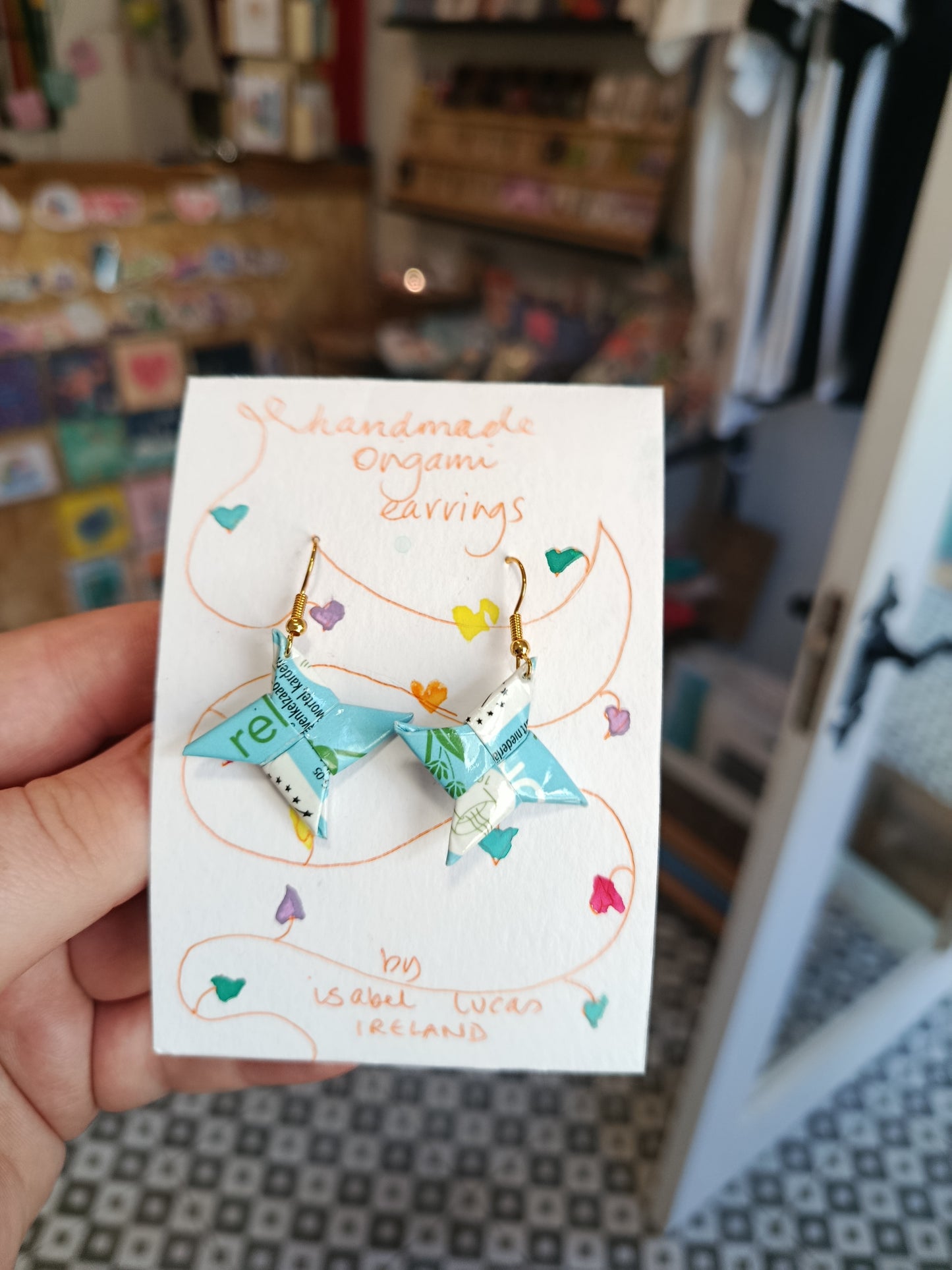 Isabel Lucas Origami Star Earrings