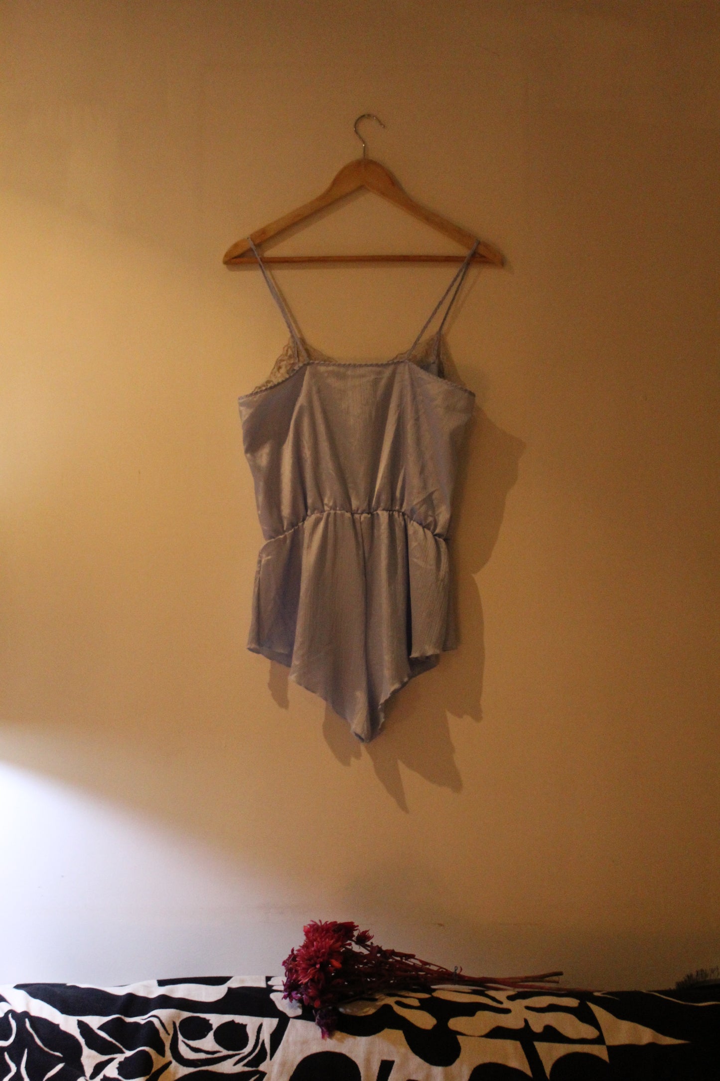 Light blue bodysuit with braided straps