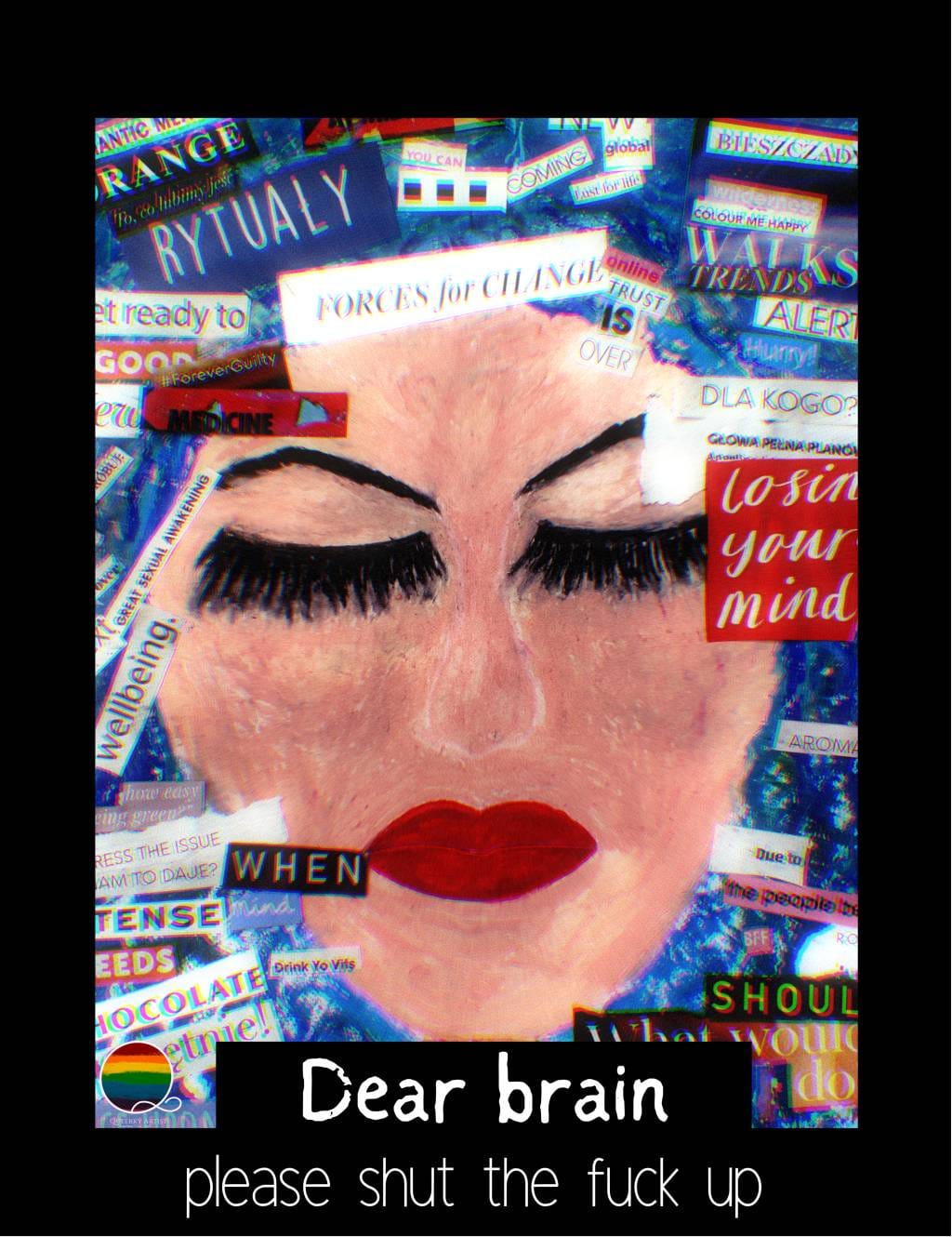 Queerky Artist magnet talking cards