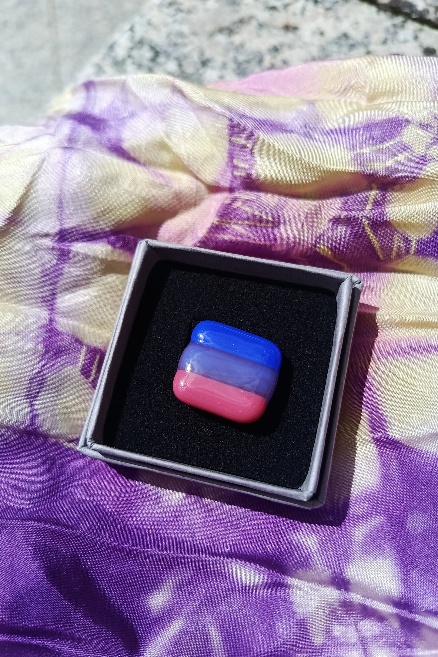 Pride Flags Fused Glass Pin