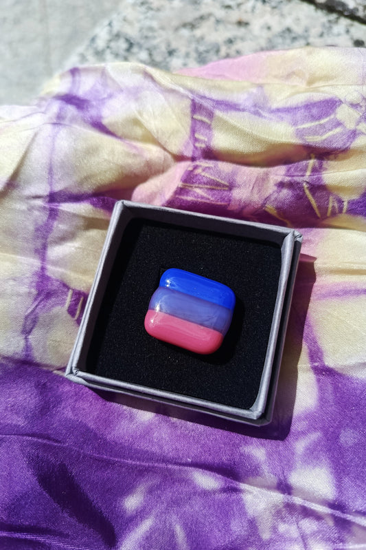 Pride Flags Fused Glass Pin