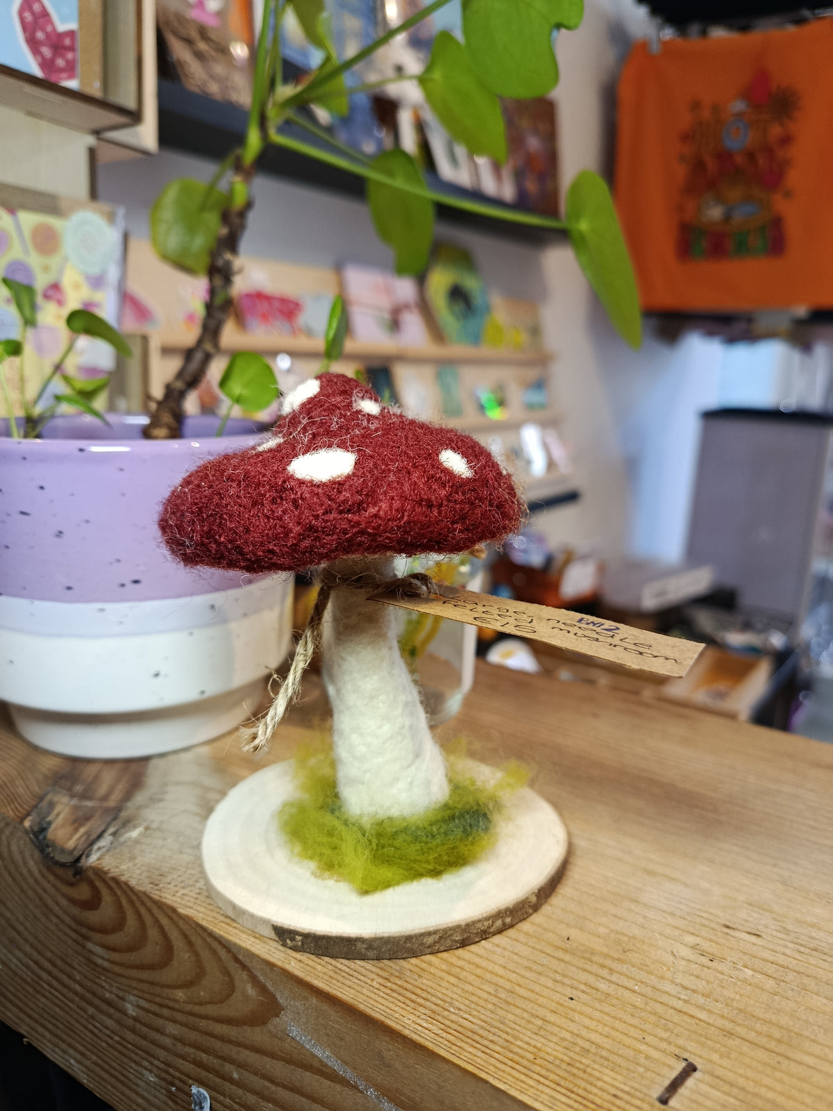 Needle felt Mushroom Sculptures