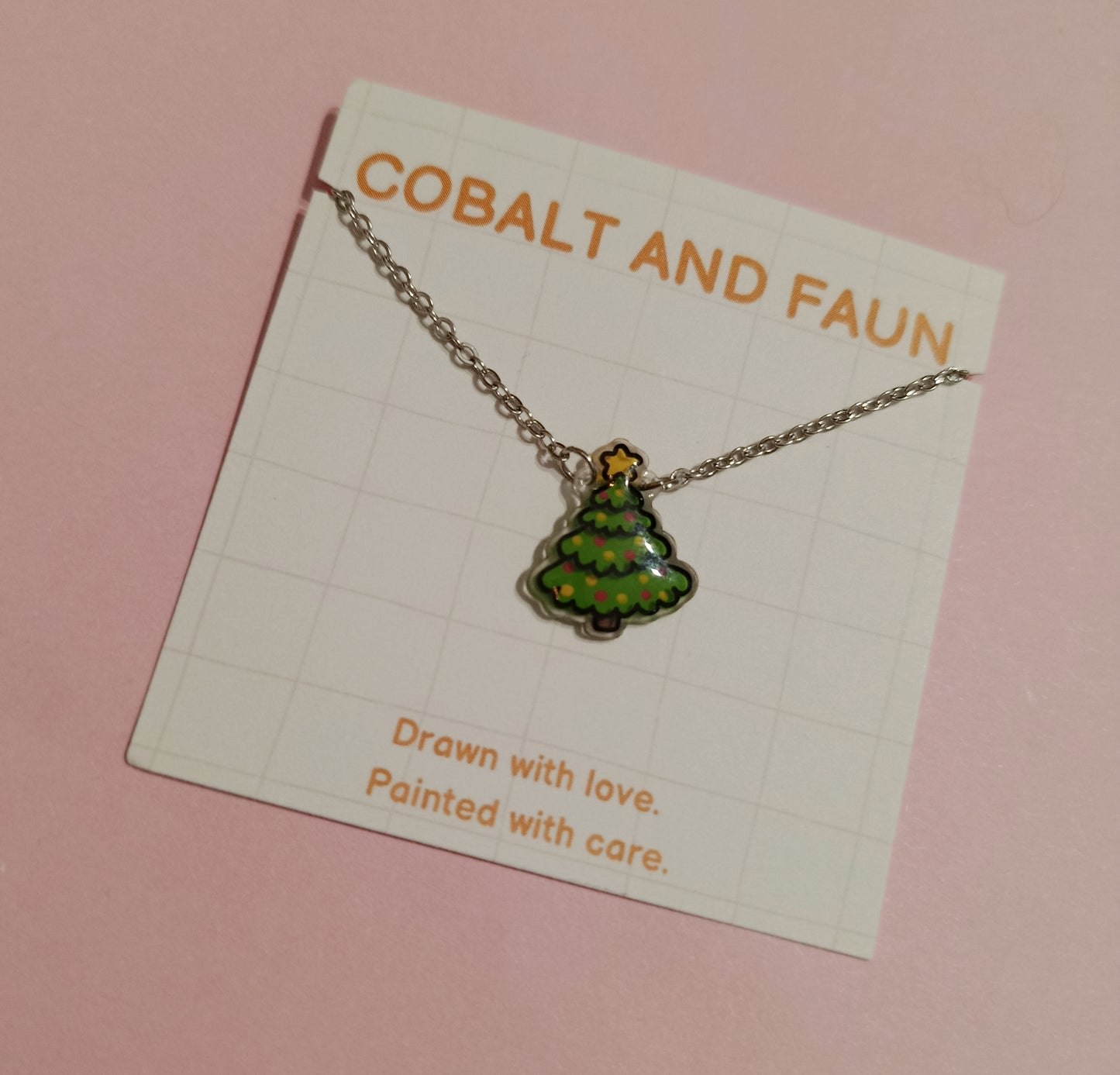 Cobalt and Faun Necklaces