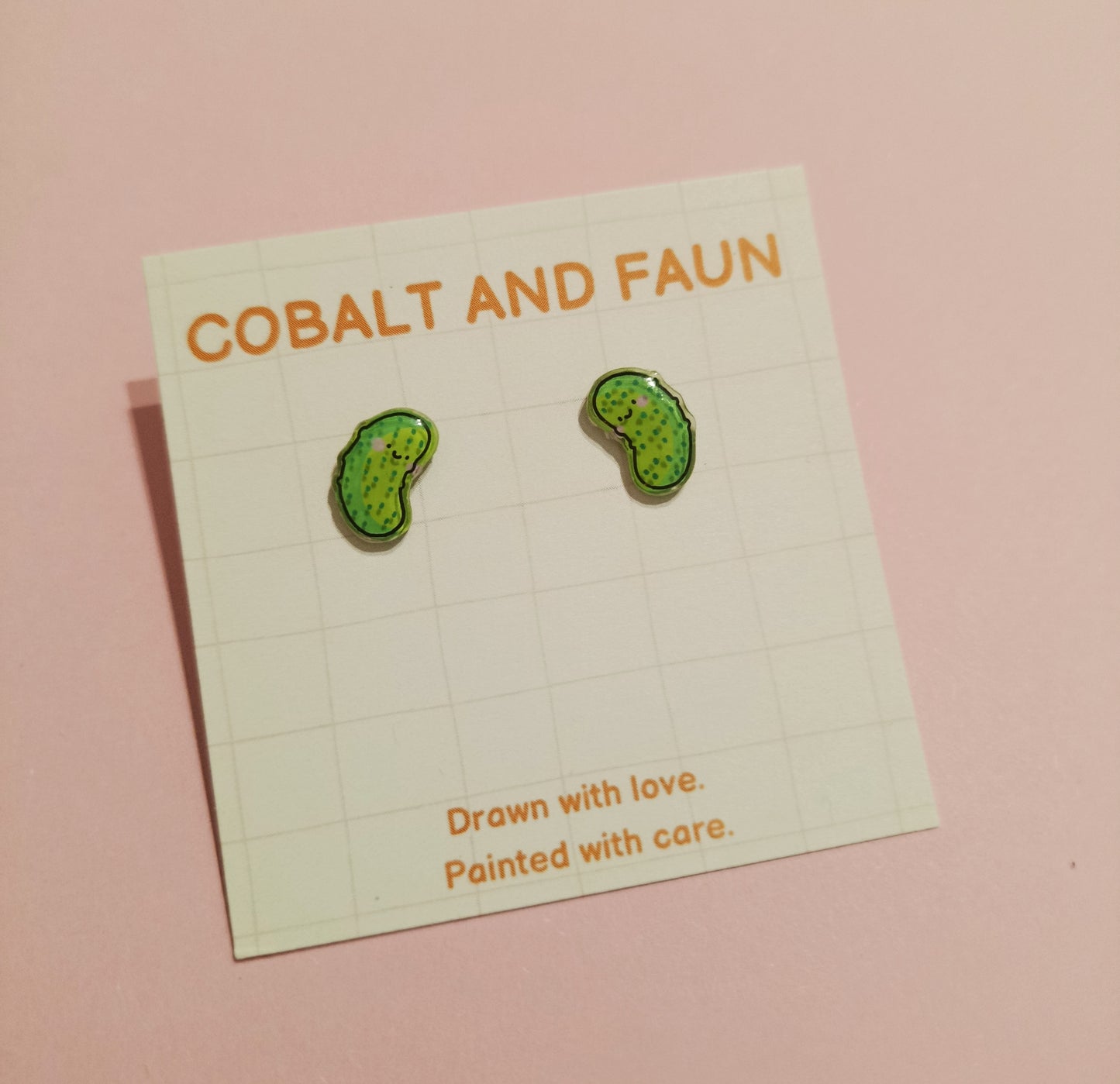 Cobalt and Faun Earrings