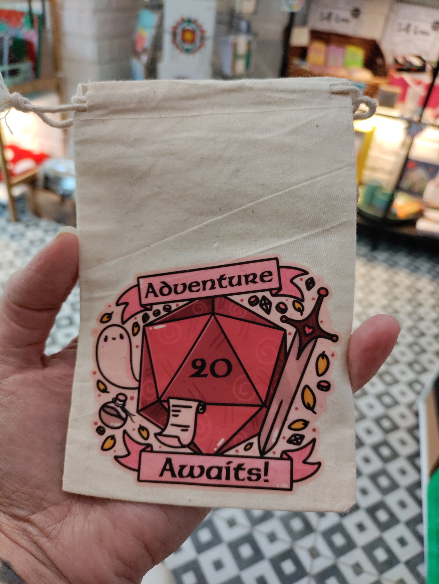 Adventure awaits dice bags