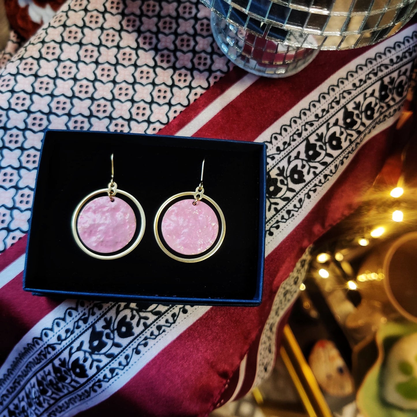 Danu Coloured Brass Earrings