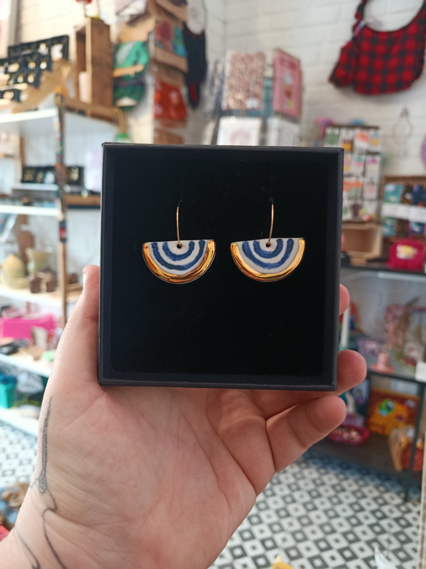 Porcelain earrings
