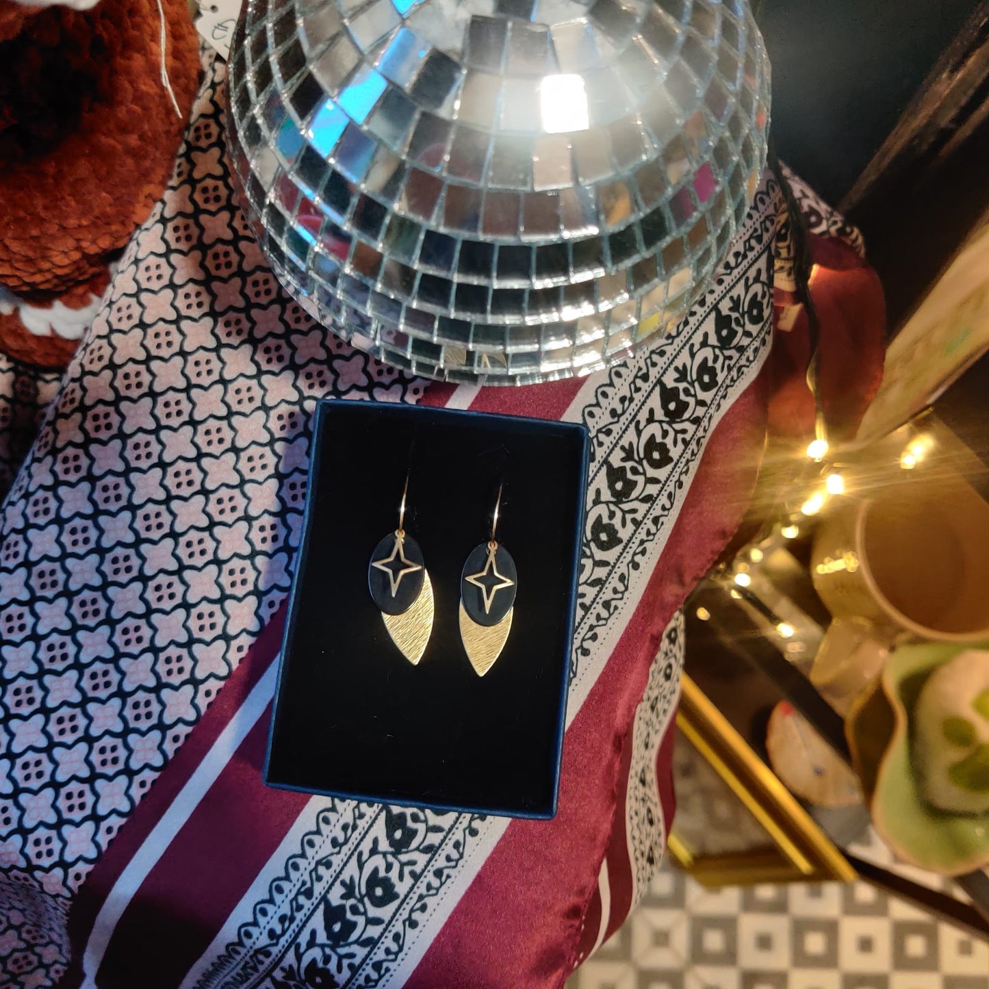 Danu Brass Stacked Earrings