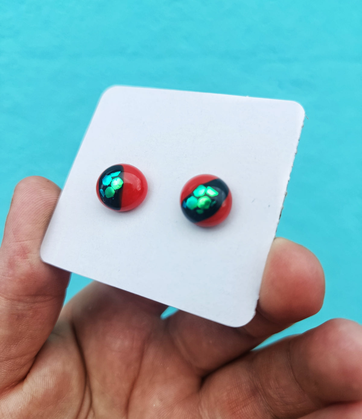 The Glassmakers Yard Fused Glass Studs