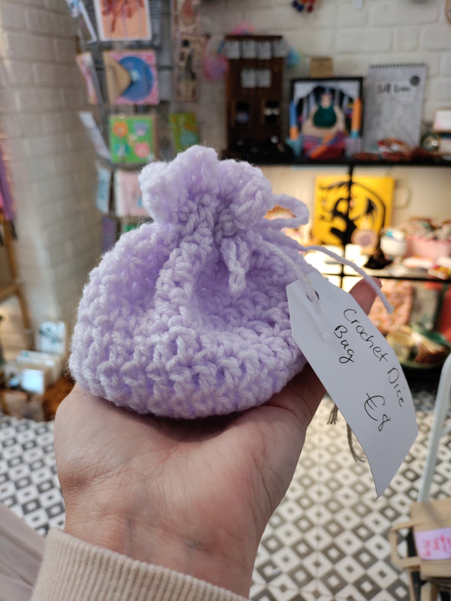 Crochet dice bags