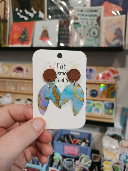 Blue and gold Leaves