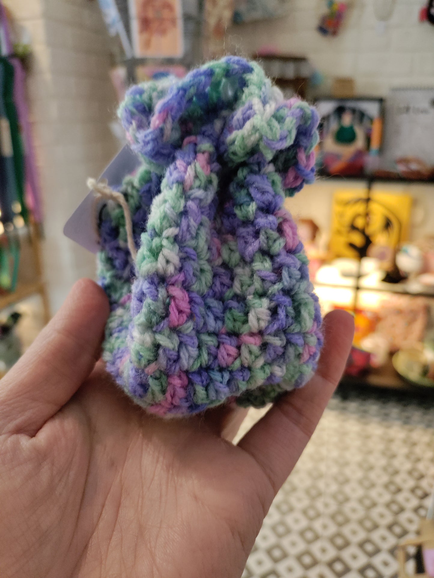 Crochet dice bags