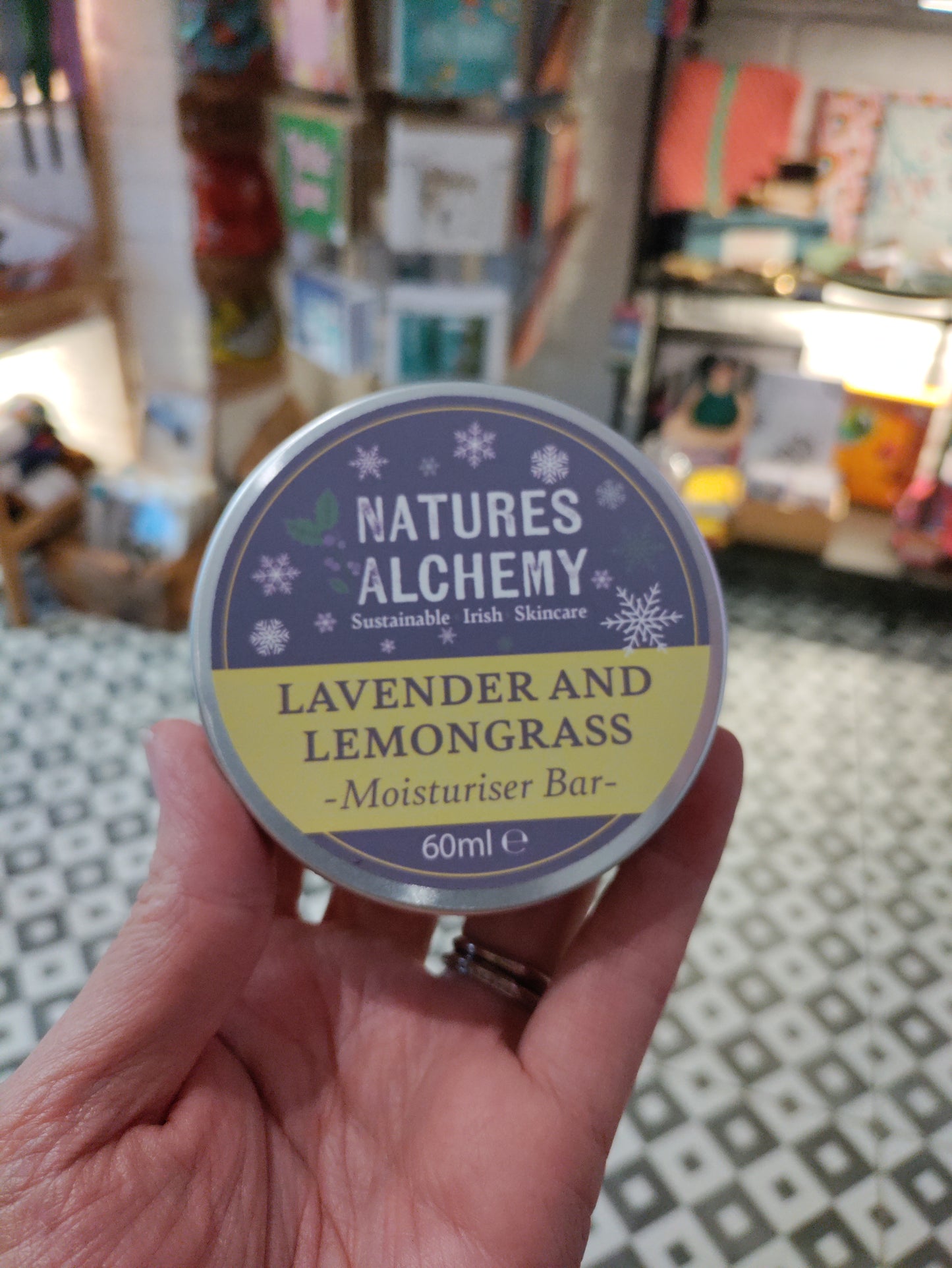 Lavender and lemongrass moisturiser bar 60ml