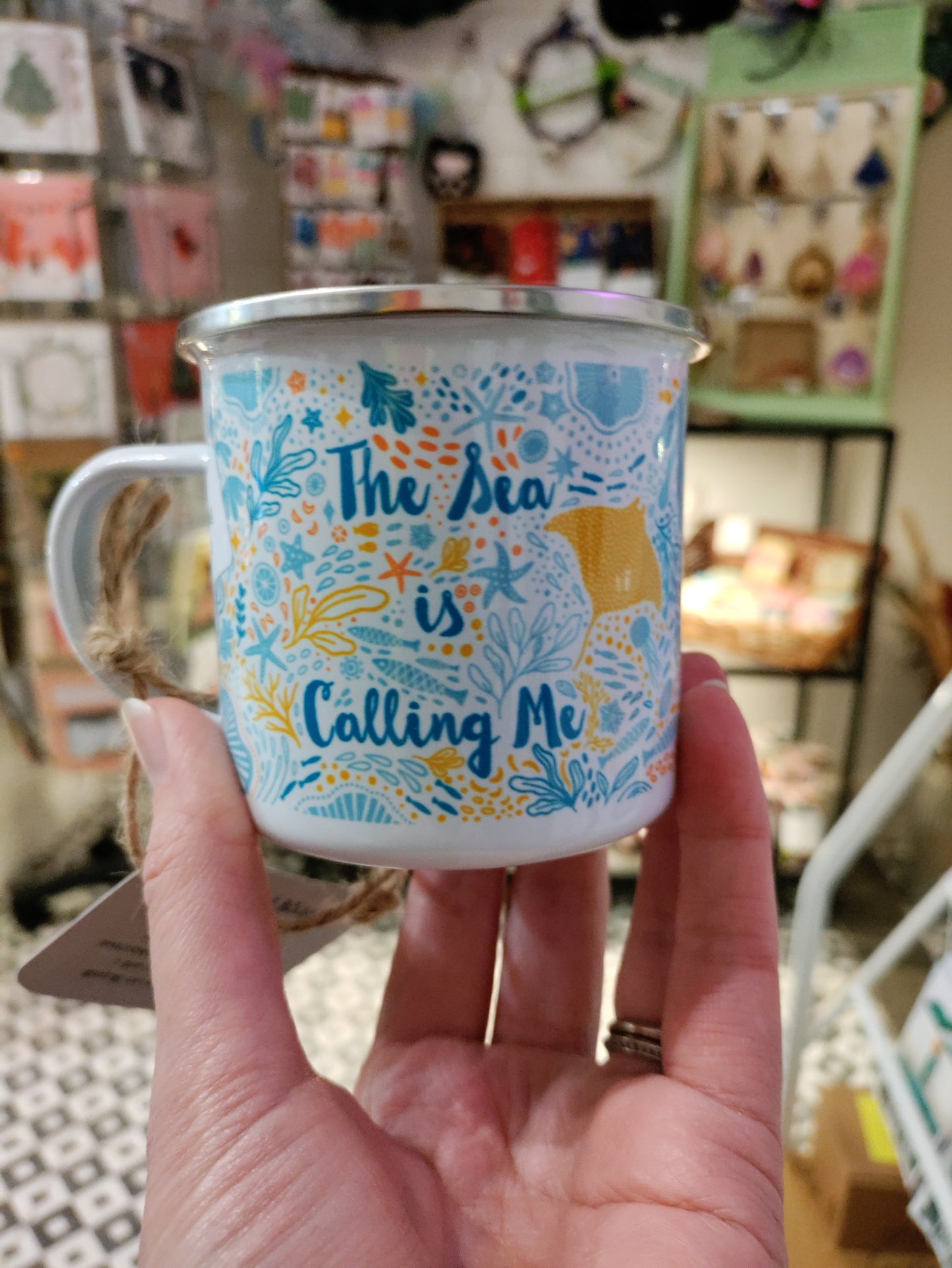 Fleur & Mimi Enamel Mugs