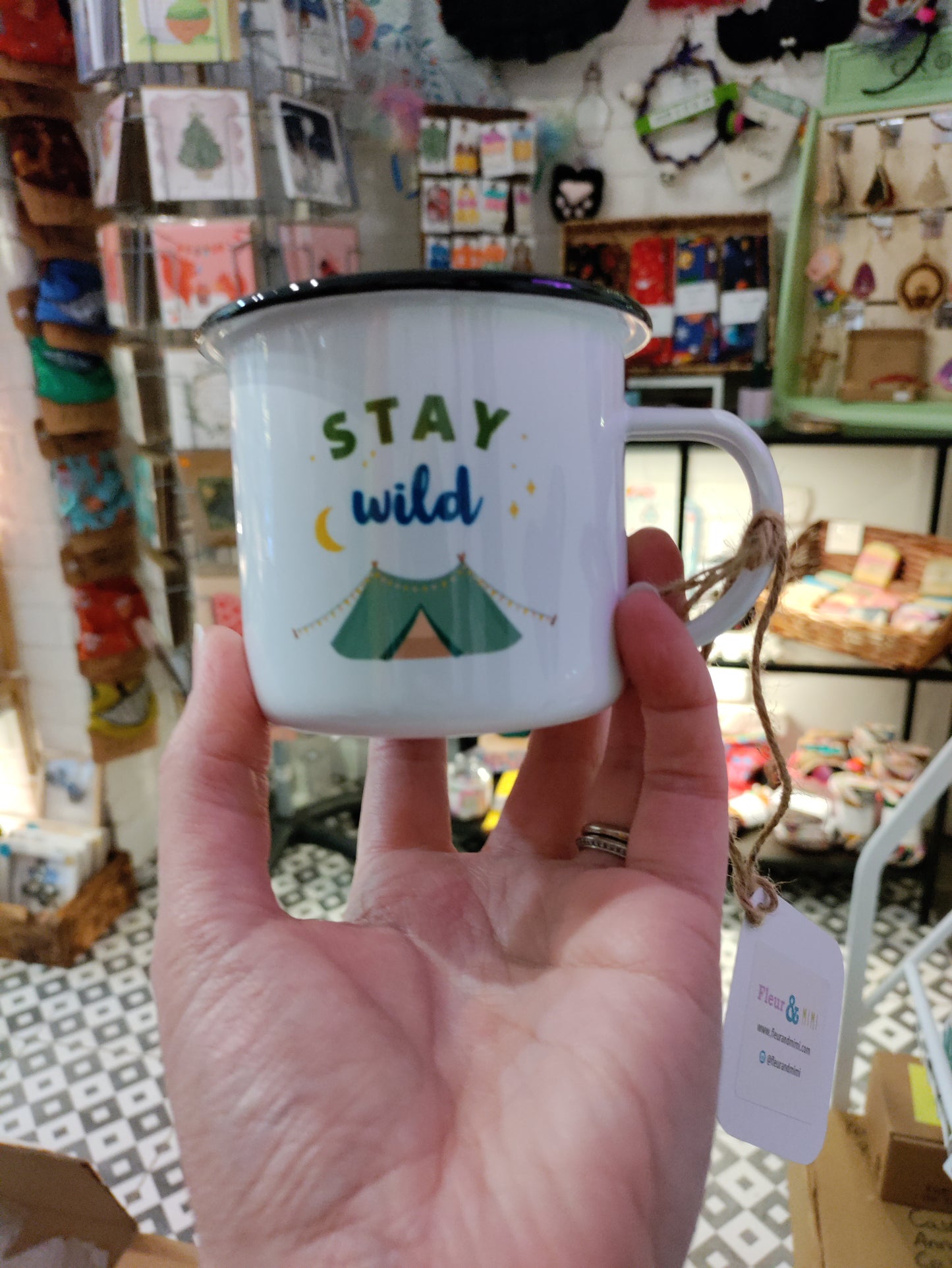 Fleur & Mimi Enamel Mugs