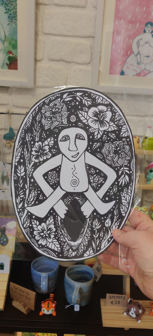 Sheela Na Gig Art Print