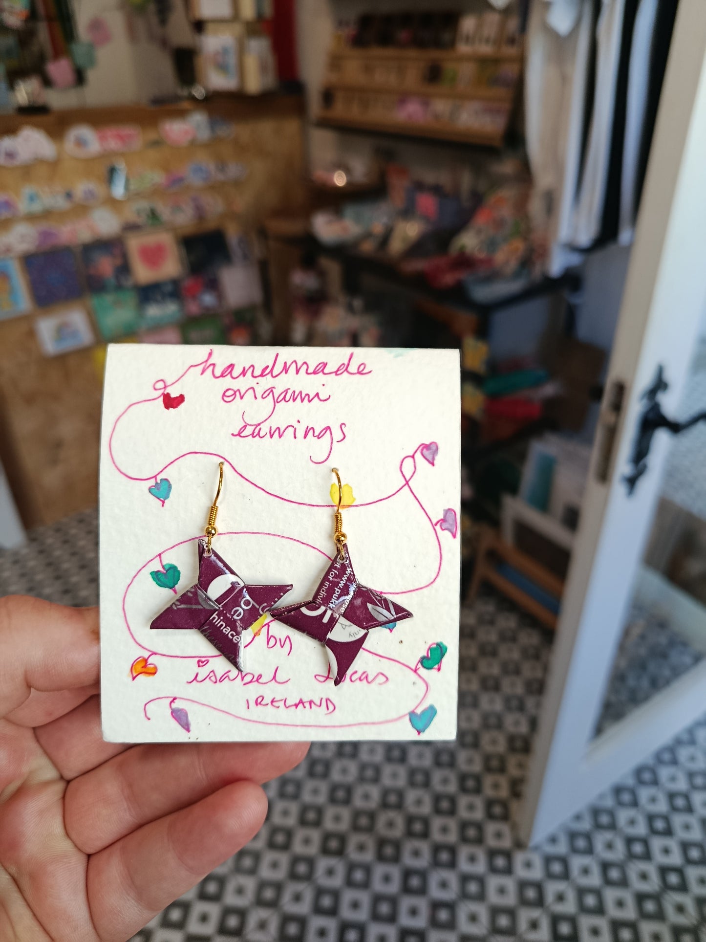 Isabel Lucas Origami Star Earrings