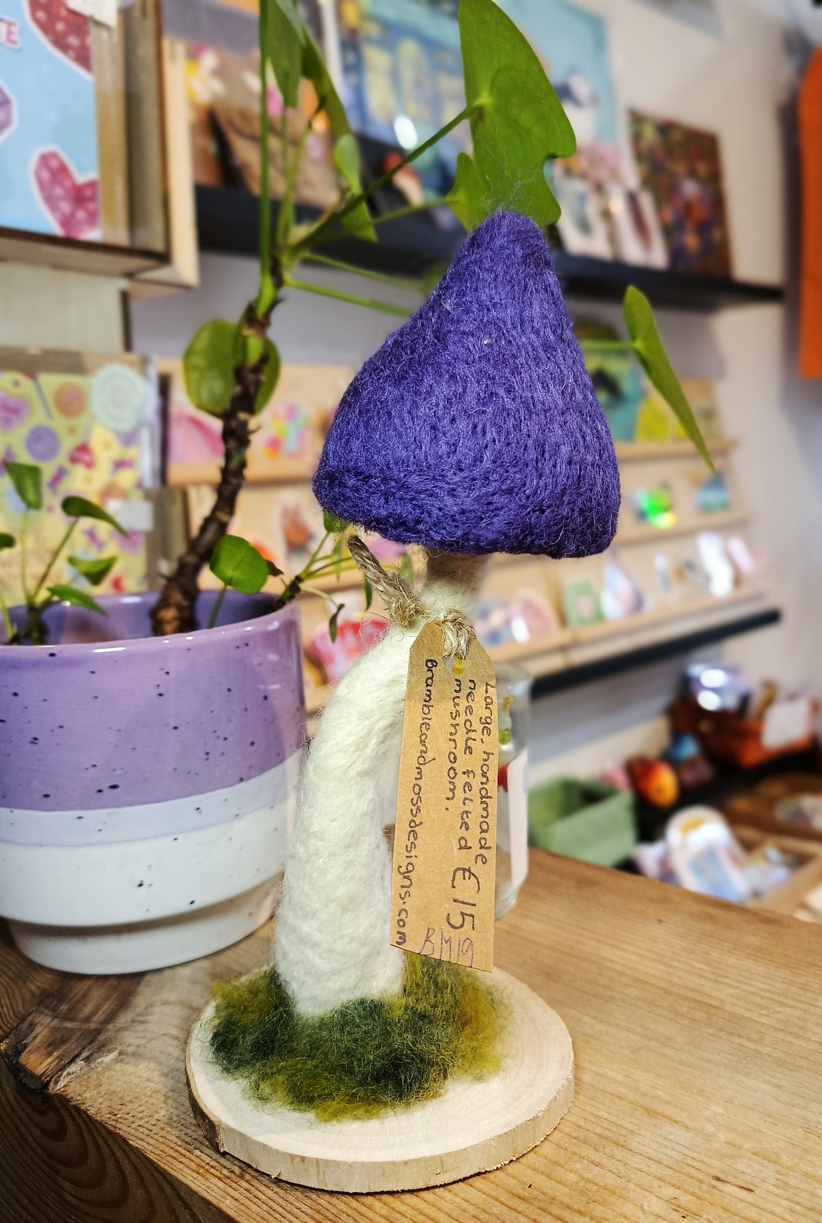 Needle felt Mushroom Sculptures