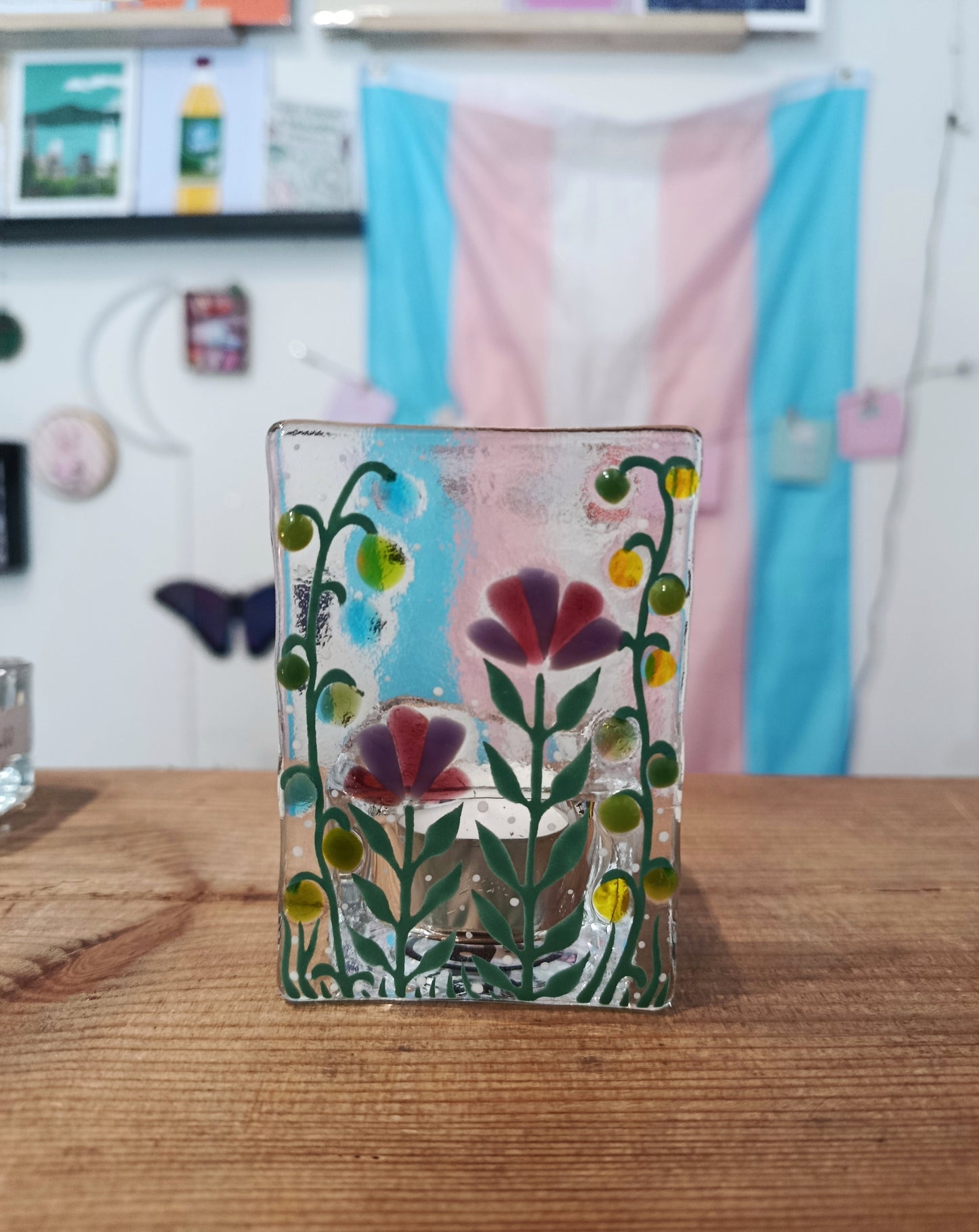 Fused Glass Tealight Holders