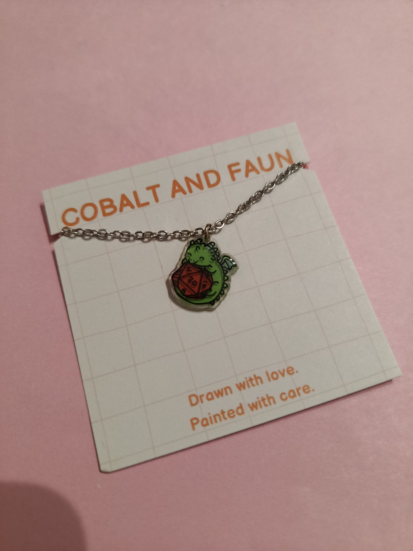 Cobalt and Faun Necklaces